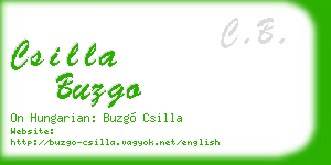 csilla buzgo business card
